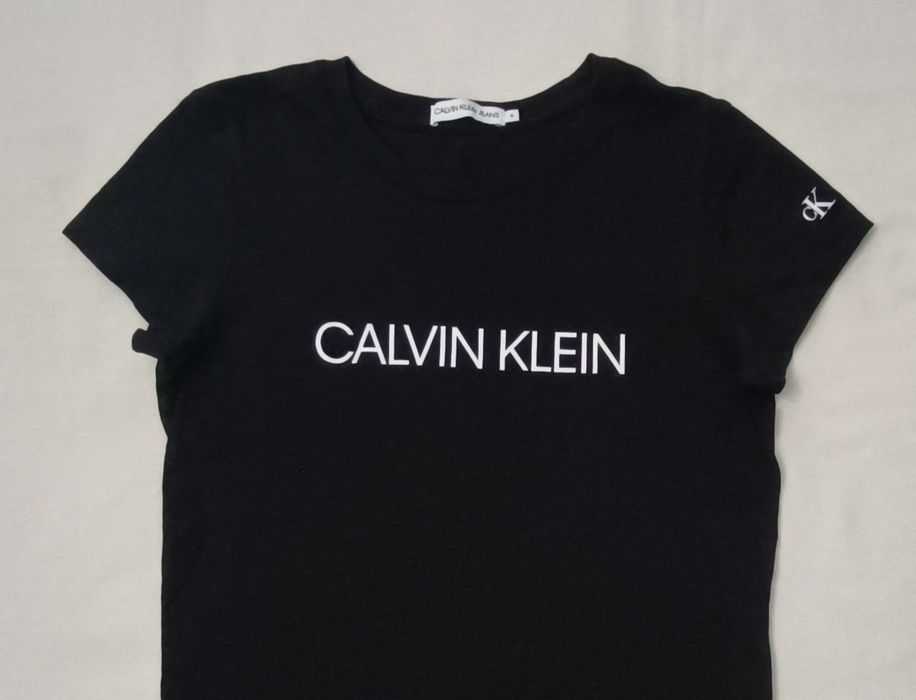 Calvin Klein Jeans оригинална тениска XS памучна фланелка