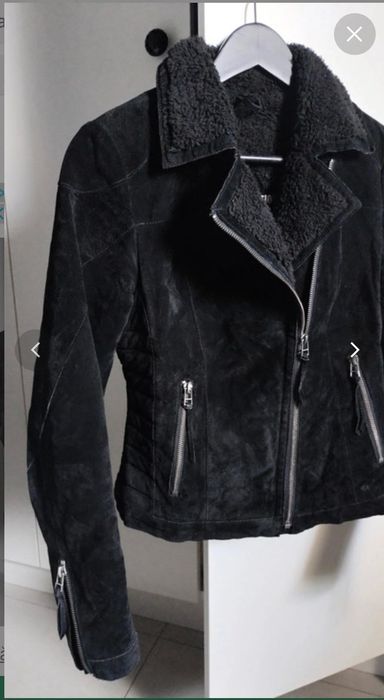 Geaca de piele intoarsa Freaky Nation