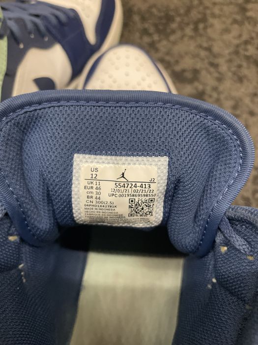 Air Jordan 1 Mid Navy Mint 46