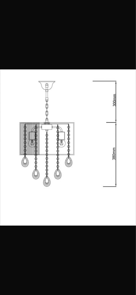 Lustra tip pendul Black Beauty 4x60w