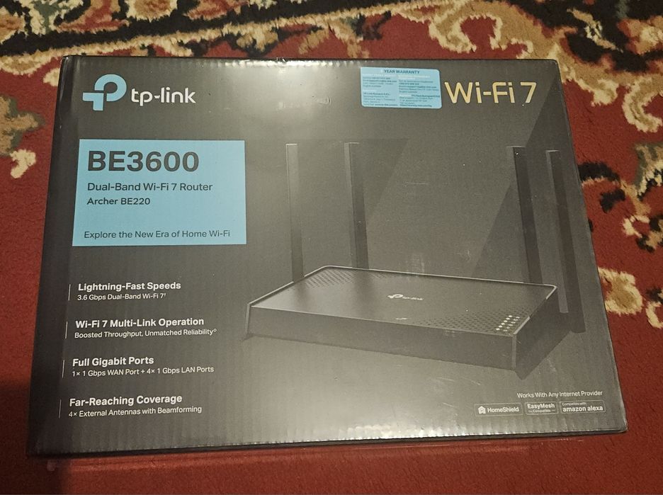 Router WiFi 7 TP-Link Archer BE220 BE3600 NOU
