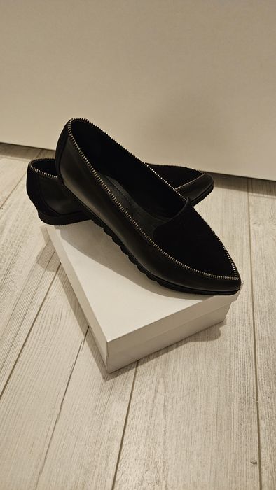 Mocasini culoare negru 38