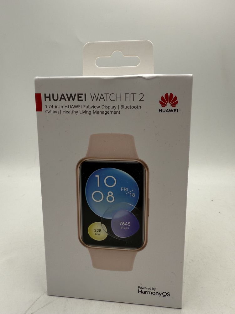 Smartwatch Huawei Watch Fit 2, Silicone Strap, Sakura Pink