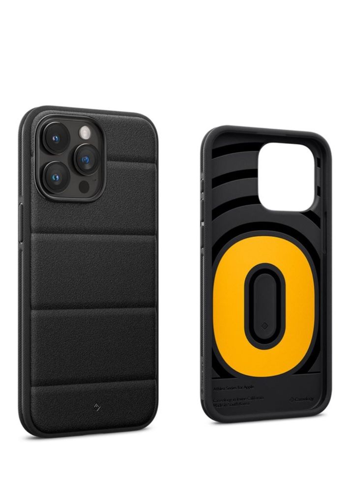 Husa, Spigen, Pentru iPhone 15 Pro, Caseology Athlex, Negru