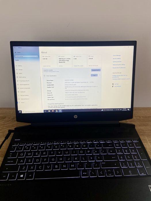 Laptop Gaming HP Pavilion 15, AMD Ryzen 5|Negociabil|