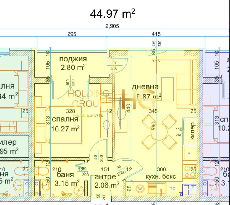 Продава се Двустаен апартамент в Варна, м-т Пчелина - 50 кв.м за 1760 €/кв.м - Снимка #1