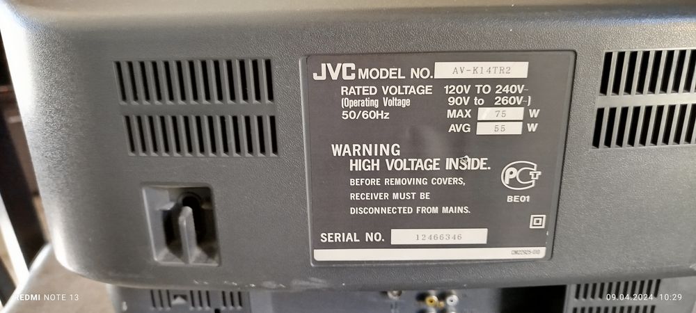 Телевизор JVC 14"
