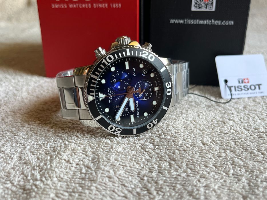 Ceas Tissot Seastar 1000 Chronograph Gradient Bleu