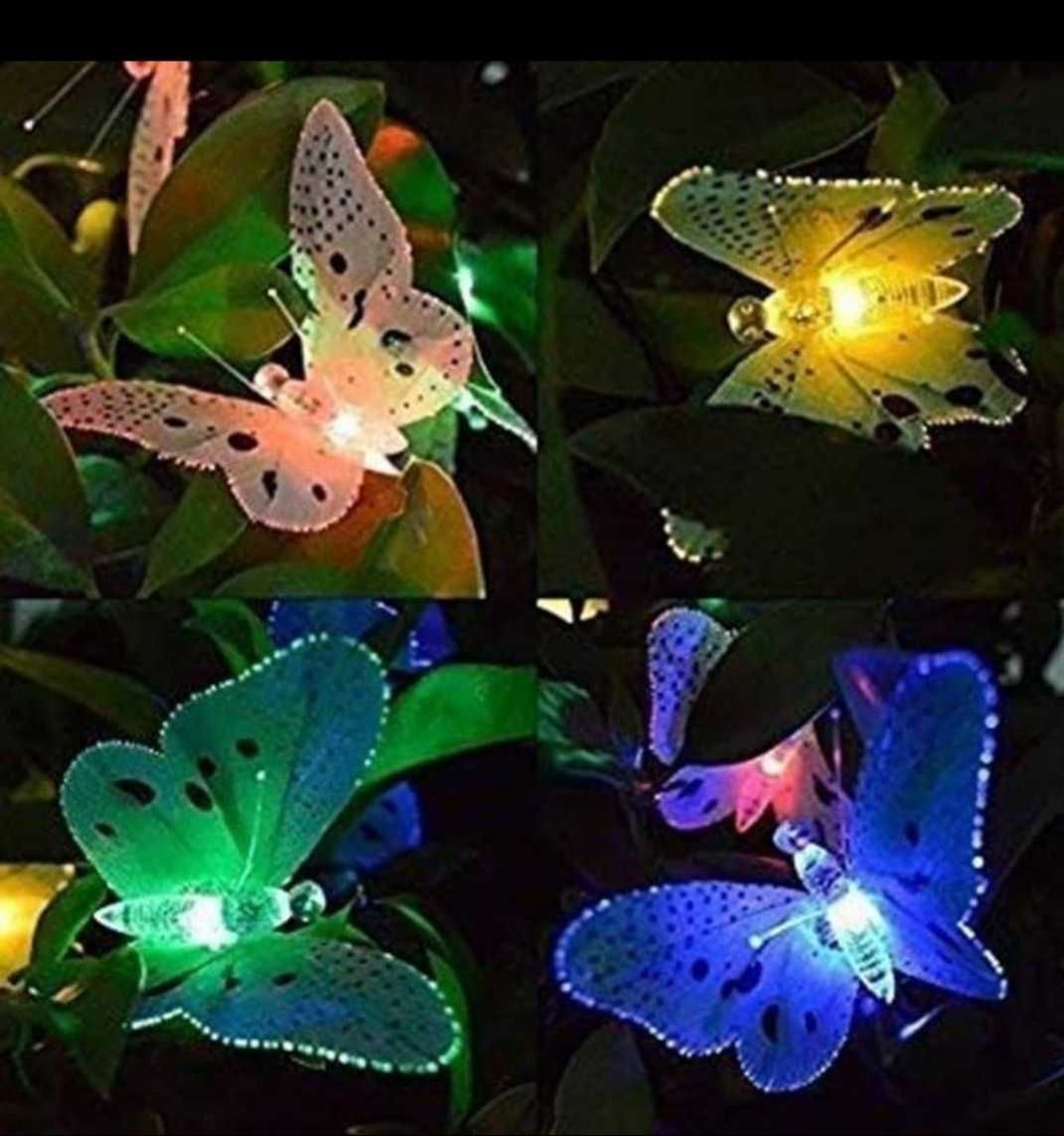 Верига от LED лампички пеперуди