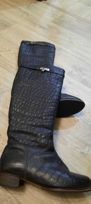 Продам сапоги кожаные
