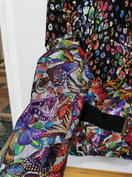 Jacheta/geaca din piele naturala printata cu tehnologia laser, Noua