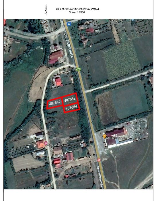 Teren cu  poziționare strategică pe E70, Jebel