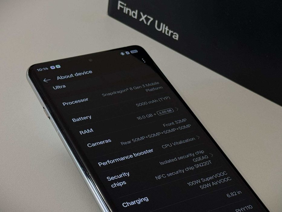 Бартер!Като НОВ! Oppo Find X7 Ultra 16GB Ram Dark Blue (Тъмно Син)