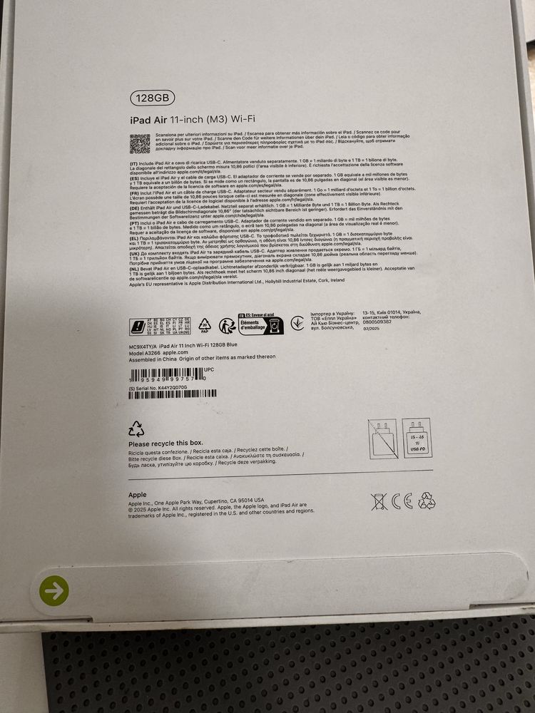iPad Air 11-inch M3 128gb noua sigilata cu garantie internationala