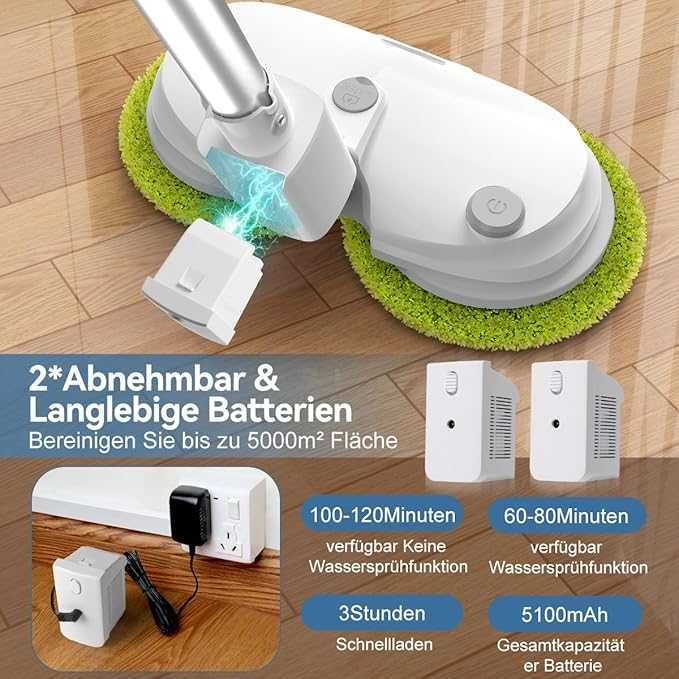 Mop electric OGORI,cu funcție de pulverizare