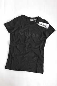 ПРОМО GUESS -M -Оригинална черна дамска тениска с бродерия