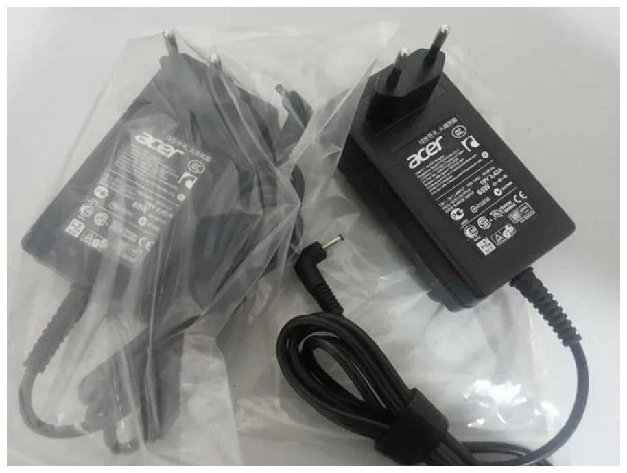на Acer с узким разъёмом - зарядка ноутбука блок питания