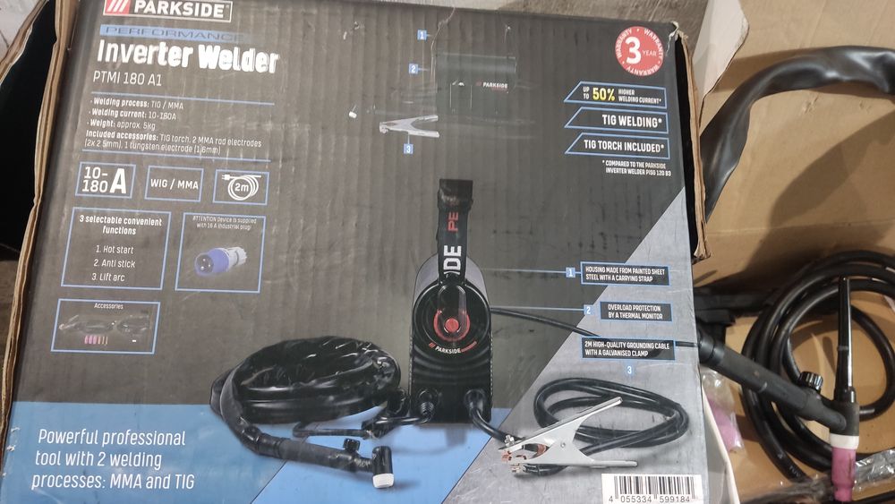 Заваръчен апарат с Аргон Parkside 180A