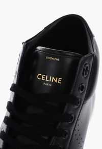 Sneakers Celine Paris,triomphe,blackhigh top,profus original.