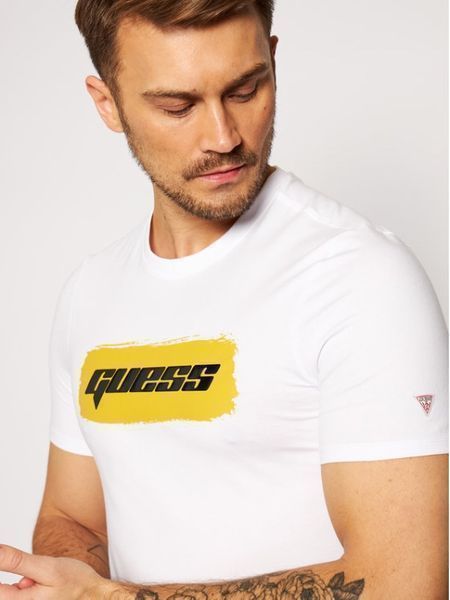 ПРОМО GUESS- M и XL -Оригинална мъжка бяла тениска