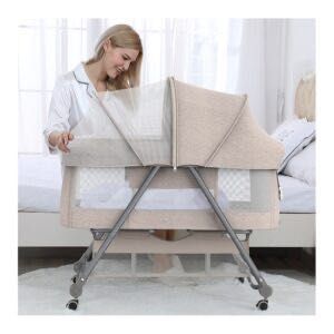 Patut bebelus pliabil / Co sleeper + Saltea reglabila - stare noua