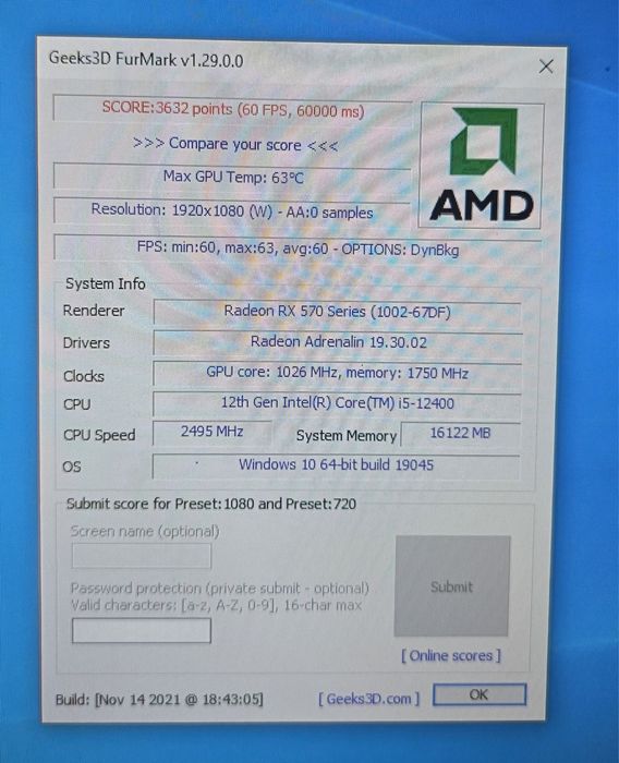Placa video gaming MSI Radeon RX 570 8GB 256bit OC