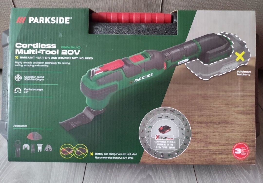 Unealta multifunctionala Parkside pe acumulator de 20 V
