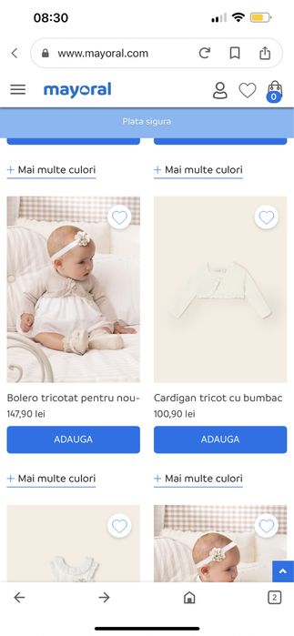 Rochita de botez insotita de bolero si baletini