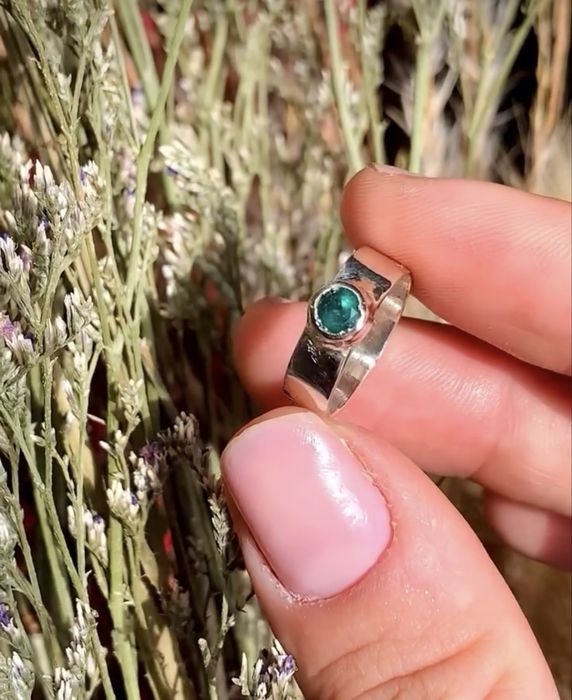 Изумруд природный Кольцо 925