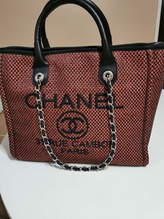 Чанта CHANEL червено и черно
