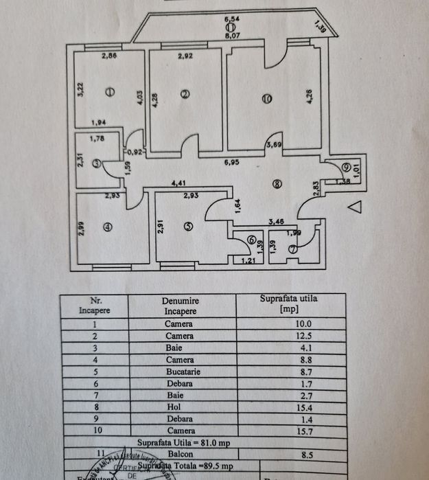 Apart 4 cam. Et 2/4, Scolilor/Grivita