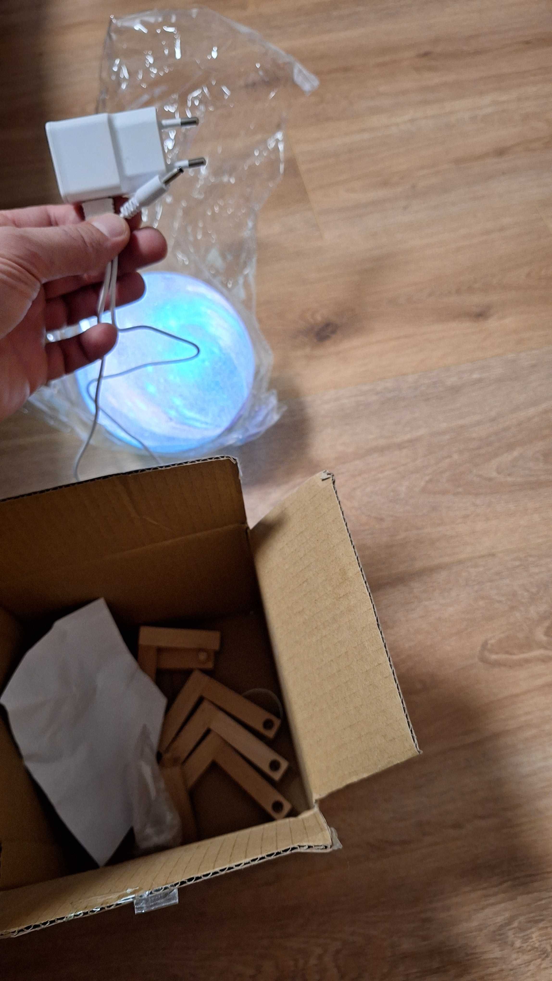 3d лампа нощна луна lamp moon led