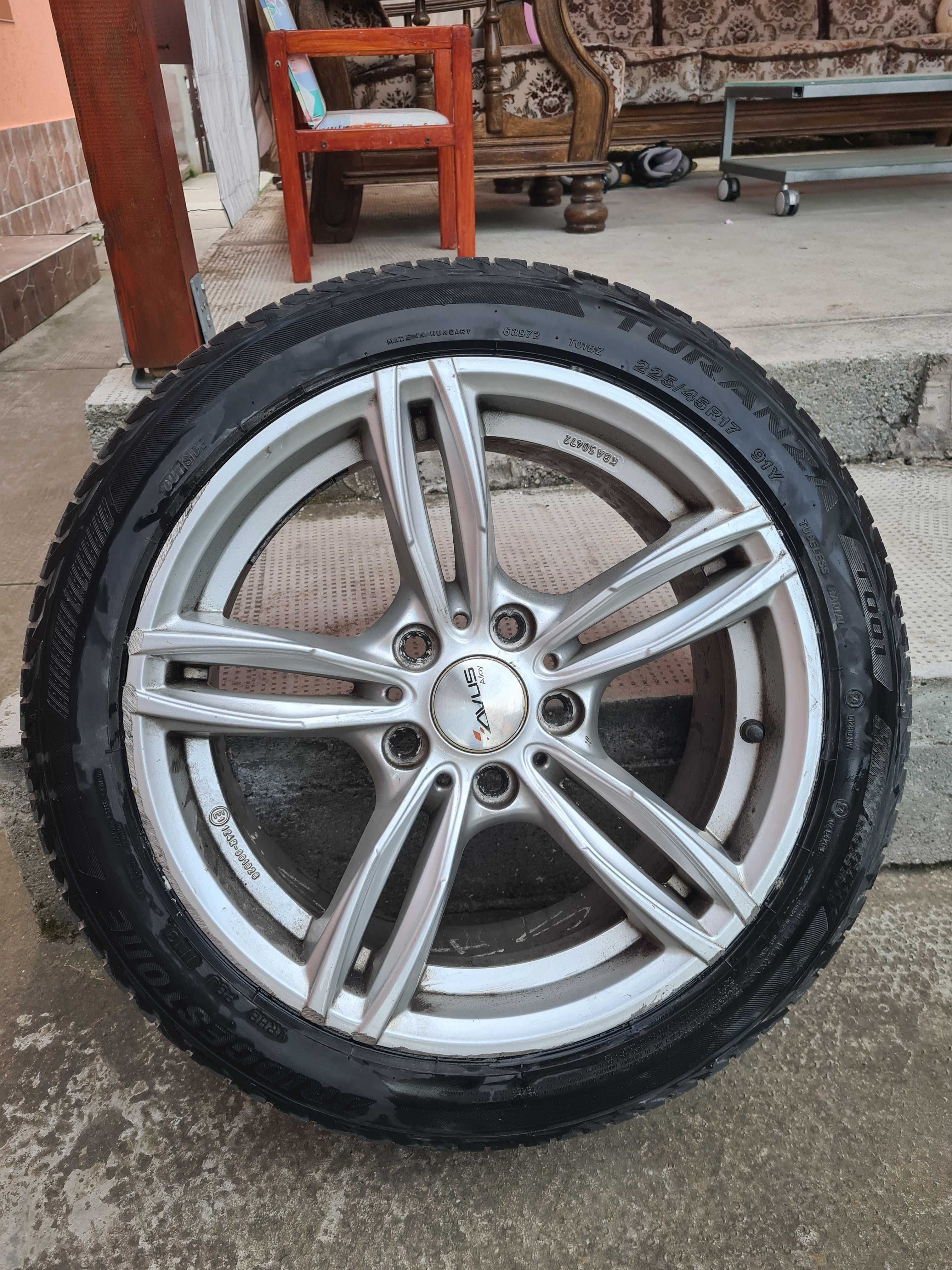 Set 4 Jante  bmw avus R 17 cu cauciucuri vara