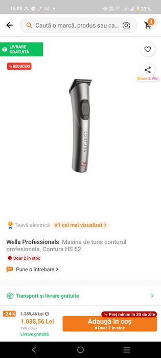 Mașini profesionale wella de tuns