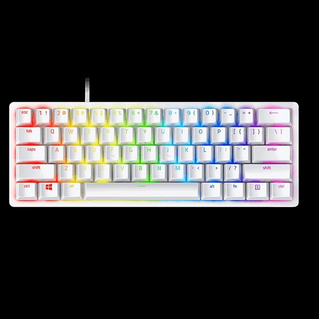 Клавиатура Razer Huntsman Mini - Mercury Ed. Red Switch Russian Layout