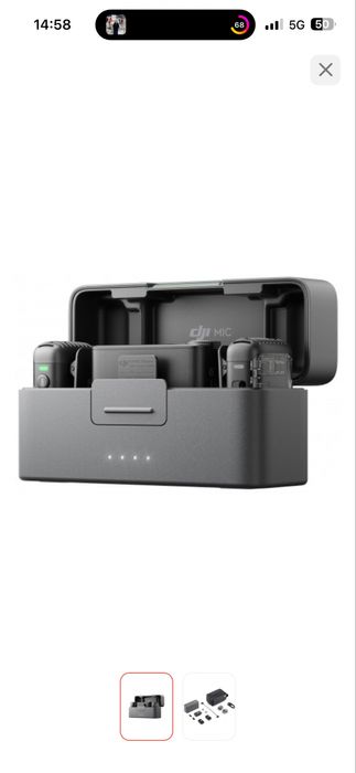 Микрофон DJI Mic 2 (2 TX + 1 RX + Charging Case) черный