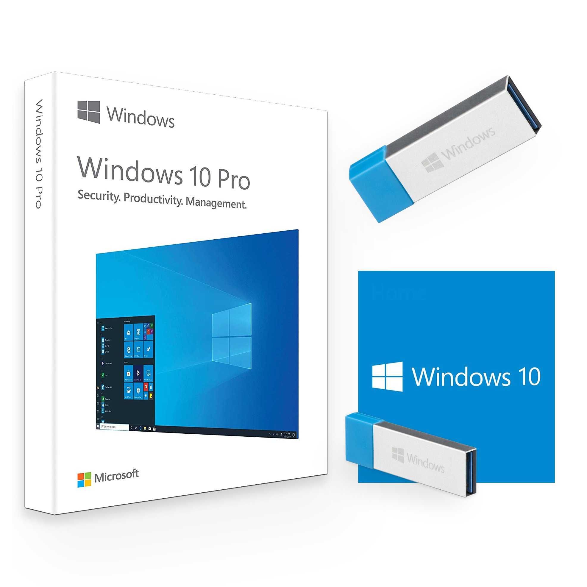 Windows 10 PRO + OFFICE 2021 cu LICENTA RETAIL pe stick bootabil