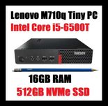 Lenovo M710q Tiny/Core i5-6500T/16GB RAM/512GB SSD/Win 10 Home компютъ