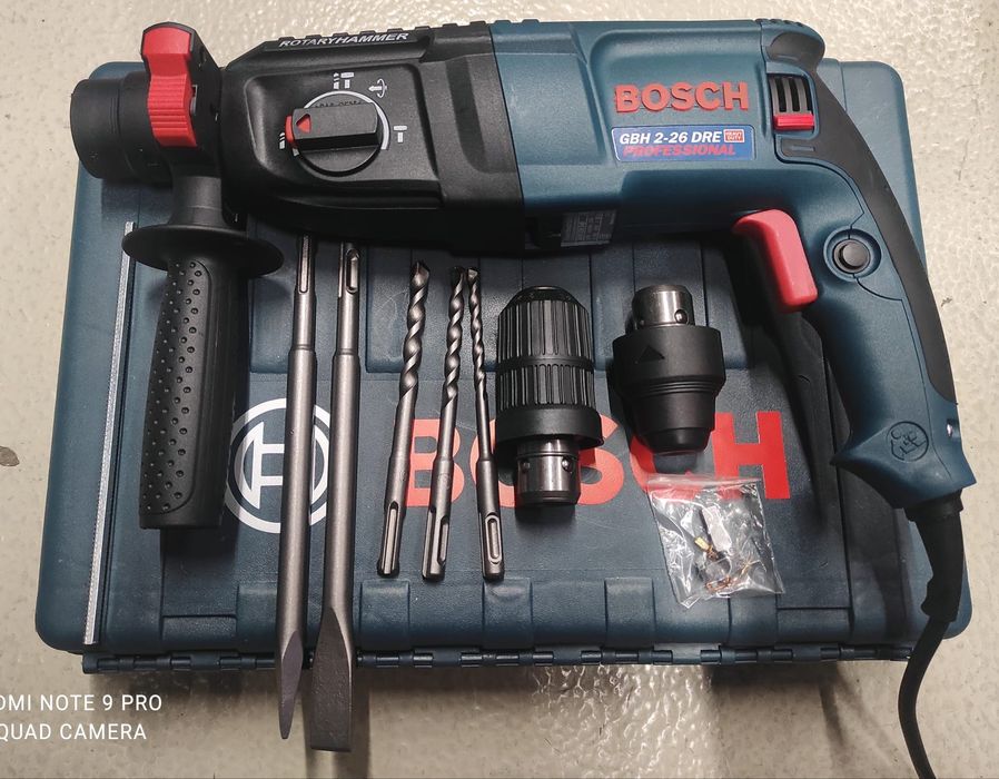Bormașină BOSCH 1200w gbh 2-26 DRE ciocan rotopercutor 2 x mandrine