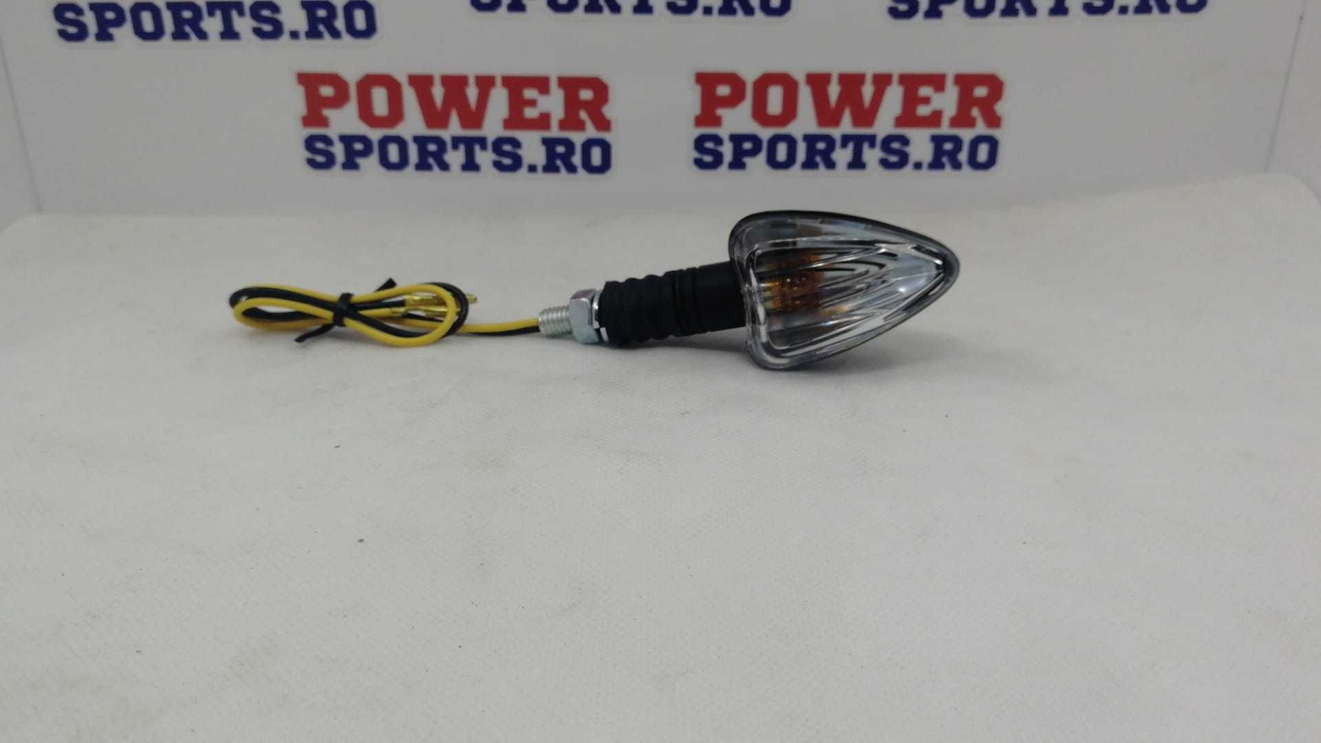 Lampa semnalizare conica alba cu bec universala