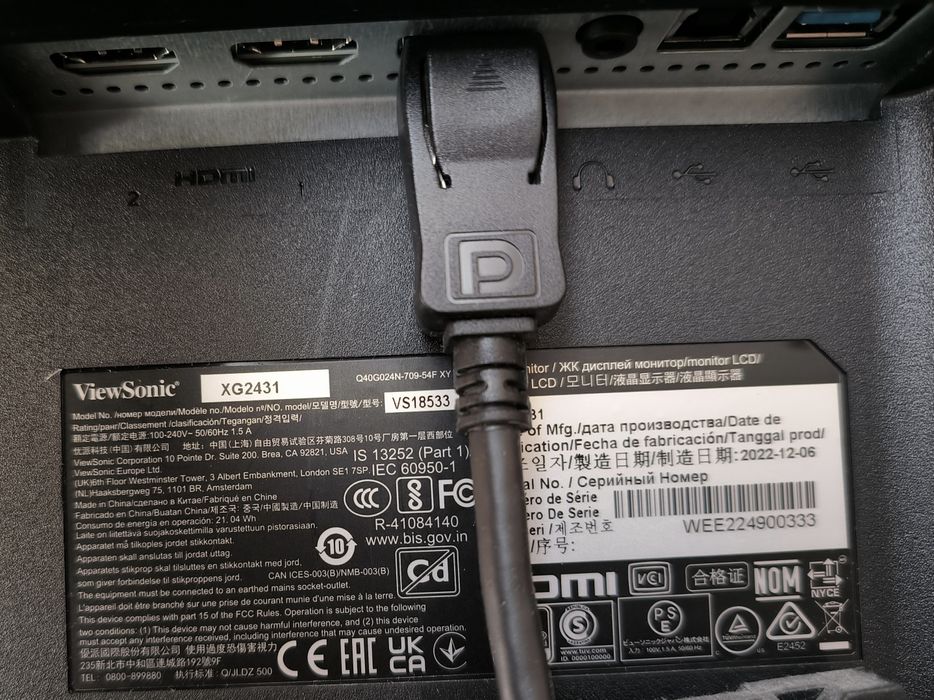 Monitor Viewsonic XG2431 240hz