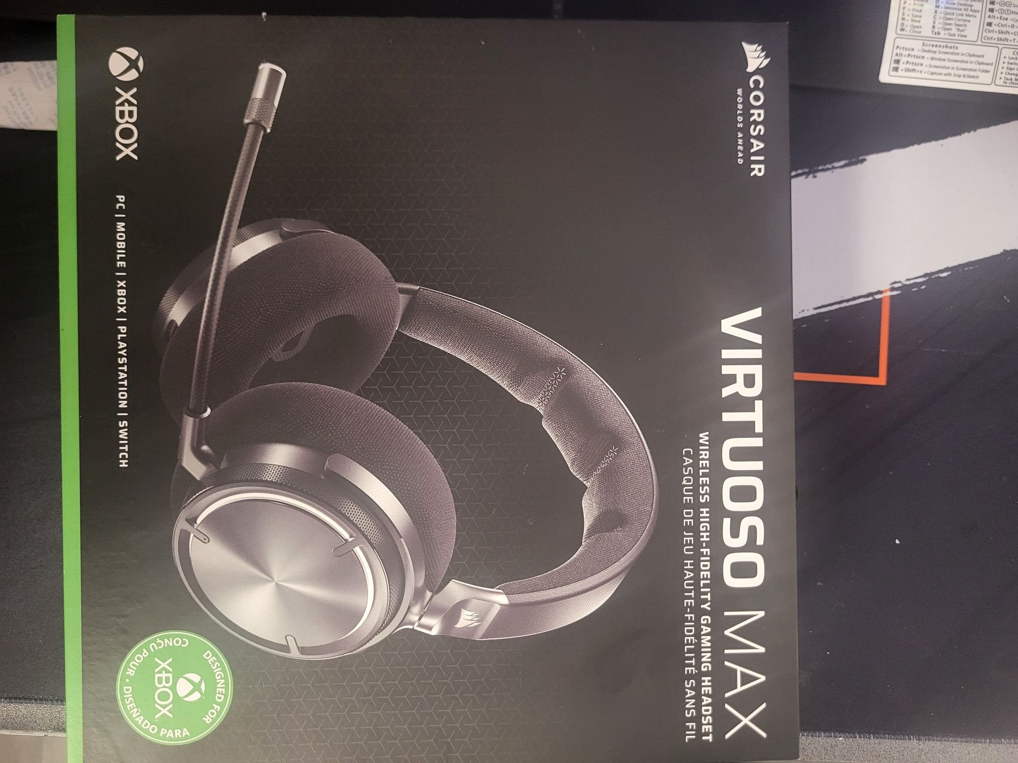 Căști Bluetooth wireless Corsair Virtuoso MAX Negre