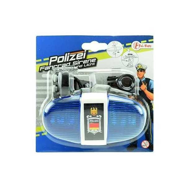 Lumina si sirena pentru bicicleta Politie