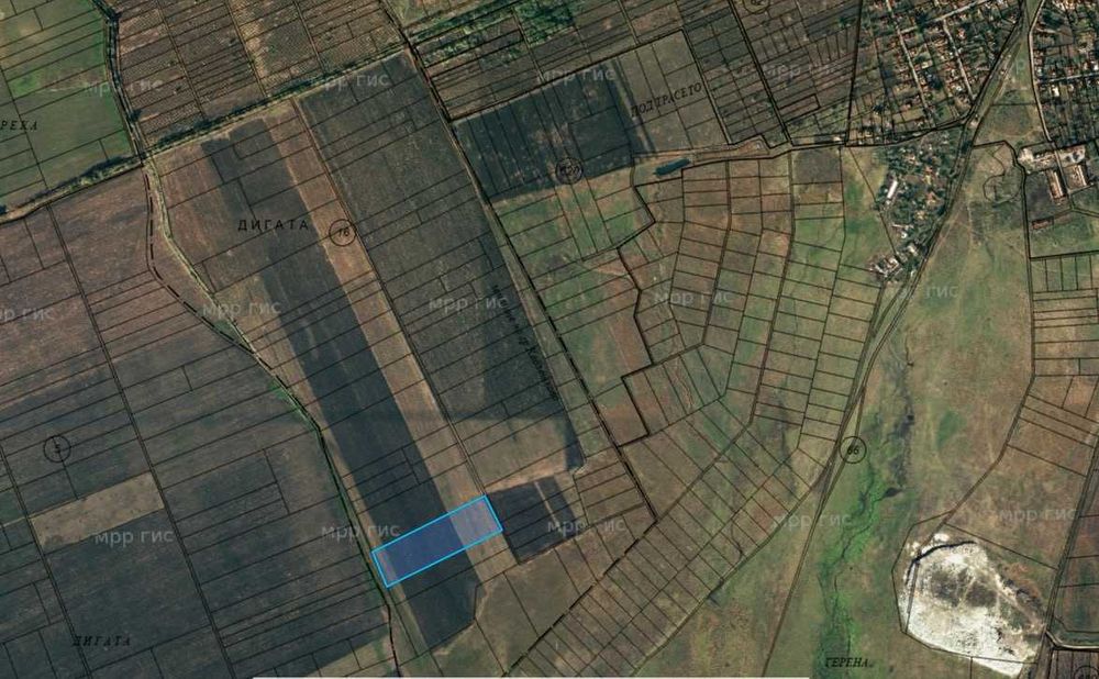 Земеделски парцел в местността Дигата, в района на Каблешково