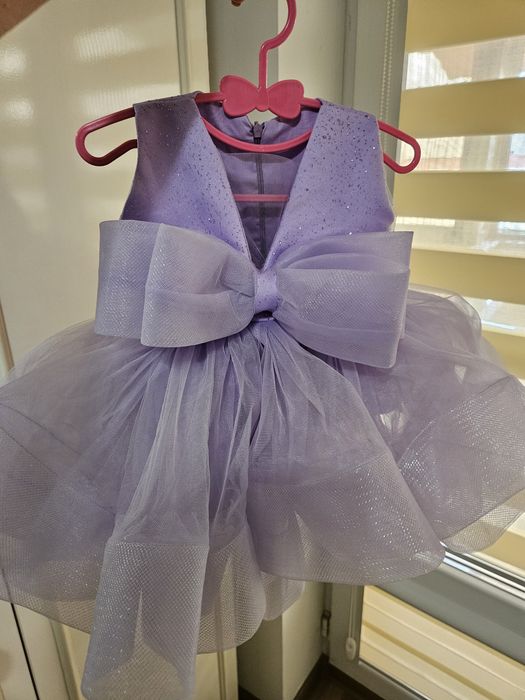 Бебешка рокля лилава