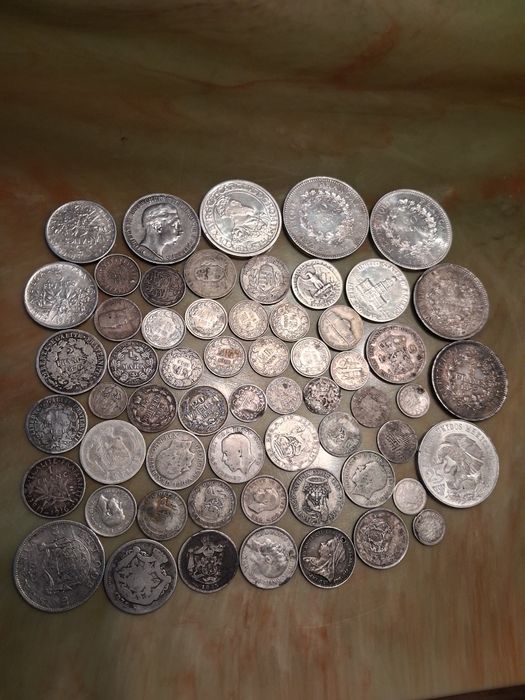 Lot monede din argint.