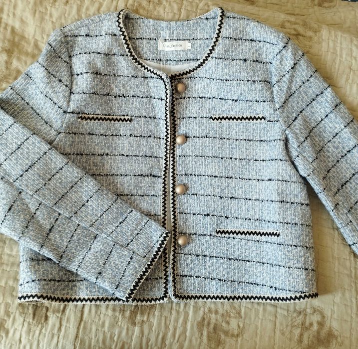 Твидовый пиджак в стиле Шанель  tvid kostyum