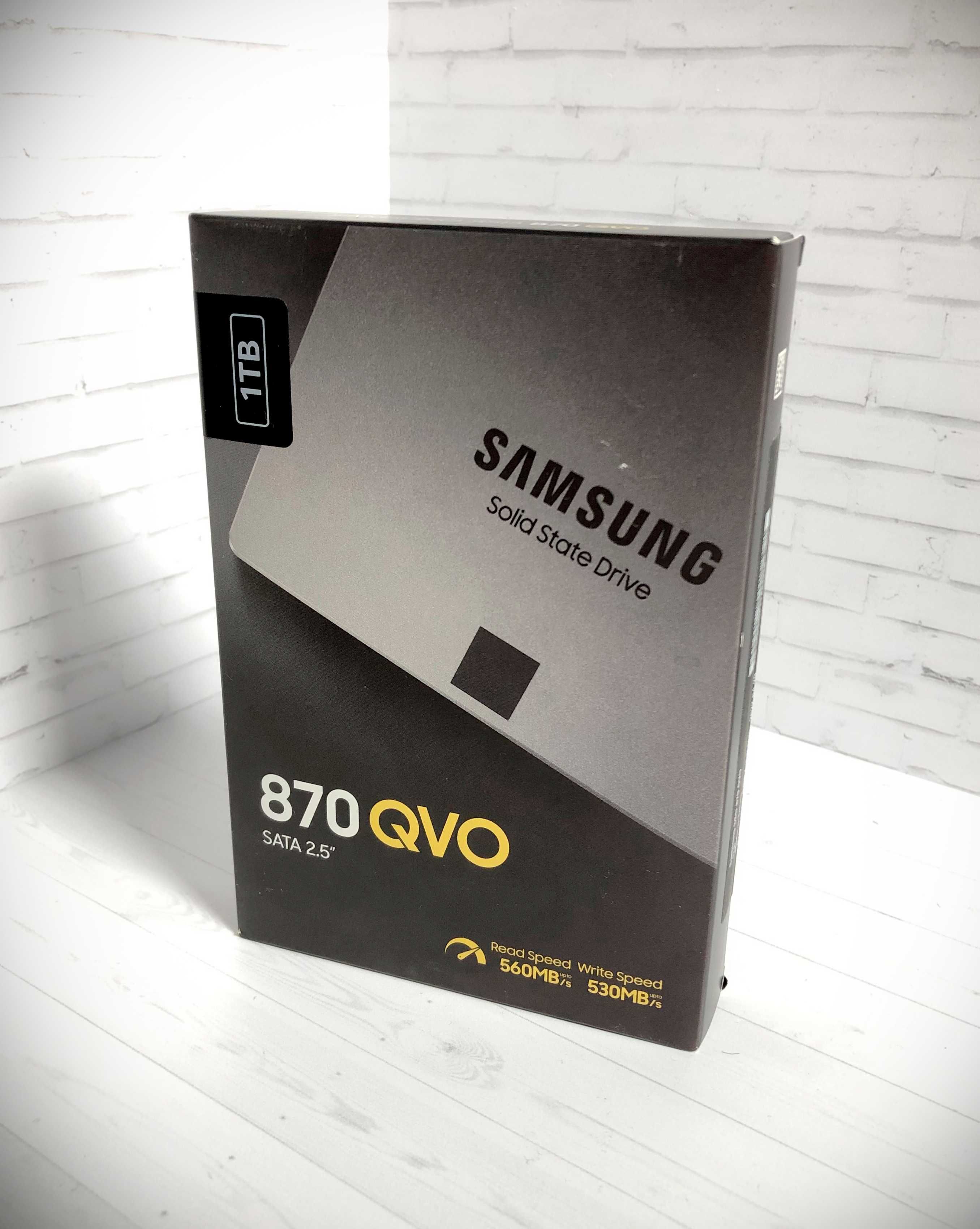 Новый SSD 1Tb | Samsung 870 QVO 2.5" | SATA III