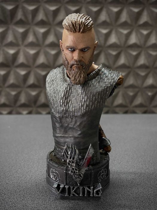 Bust Vikings, 18 cm, vopsit manual