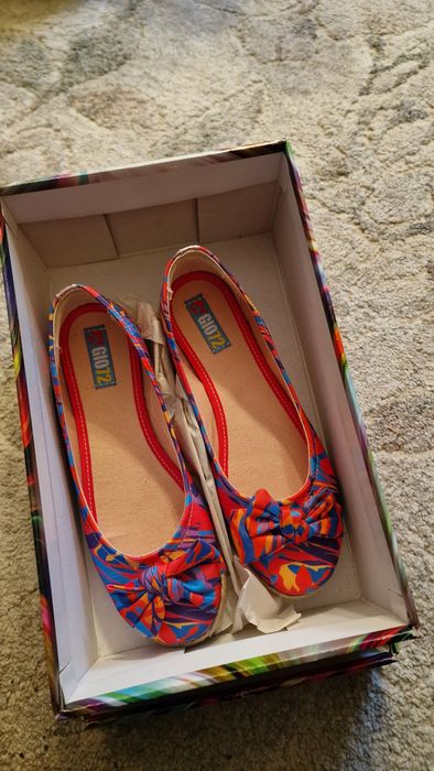 Balerini multicolor panza